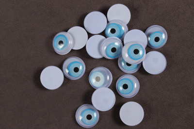Глазки двигающиеся 15мм круглые Голубые - изображение