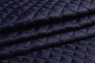 Стежка на капроне нитепрошивная мелкая клетка Т.синий 014 - изображение