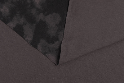 Кулирная гладь с лайкрой 210гр/м.кв.Гранж Графит - изображение