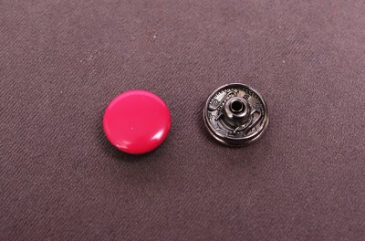 Кнопки пробивные 12,5мм Альфа Малиновый - изображение