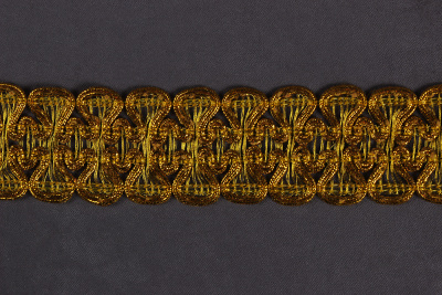 Тесьма 35мм плетеная Золото - изображение