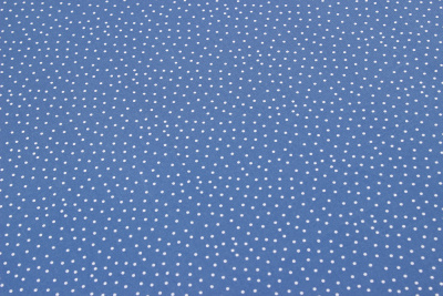 Ниагара Мелкий белый горох на джинсовом 23 - изображение