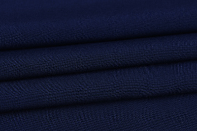 Штапель гл/кр 2019 130гр/м.кв. Т.синий - изображение