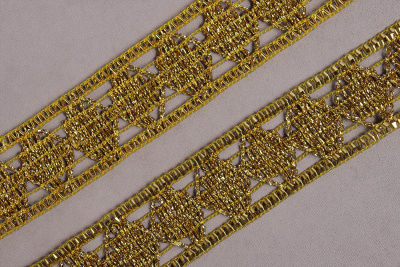 Тесьма 35мм TBY 912 металлизированная Золото - изображение