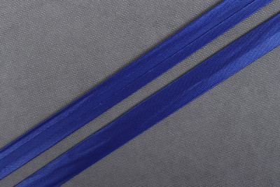 Атласная косая бейка 15мм Василек 6117 - изображение