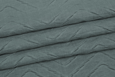 Плательный креш 17079 Зиг-заг Пыльно-зеленый - изображение