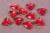 Стразы пришивные 18мм в оправе Треугольник Красный