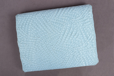 Кружево 230мм эластичное Пыльно-голубой - изображение