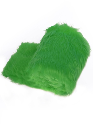 Мех-длинноворсовый ИП-141 Зеленый - изображение