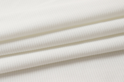 Трикотаж лапша с начесом Молочный - изображение