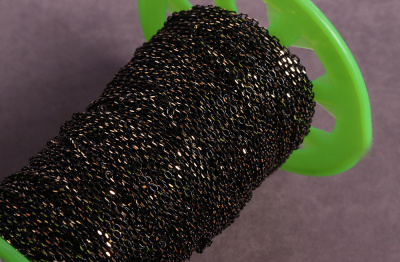 Цепь декоративная 2мм Золото/Черный - изображение