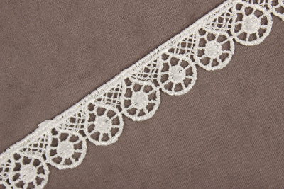Кружево гипюр 15мм Ажурное АРТ.1017 Белый - изображение