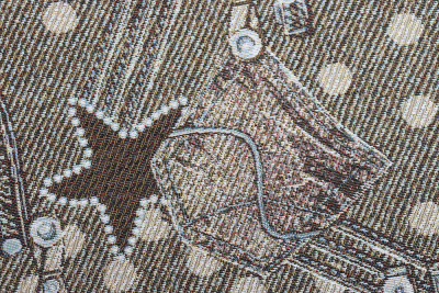 Гобелен 160 набивной Деним Бежевый - изображение