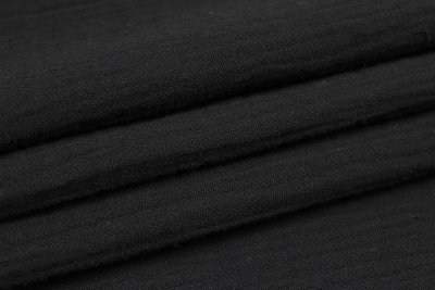 Муслин хлопковый 130гр/м.кв. Черный 2 - изображение