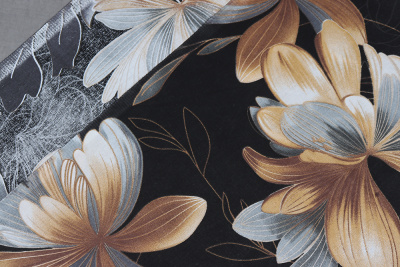 Бязь набивная 220 Премиум Тейково Золотой цвет - изображение