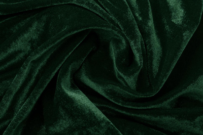 Велюр однотонный Зеленый - изображение