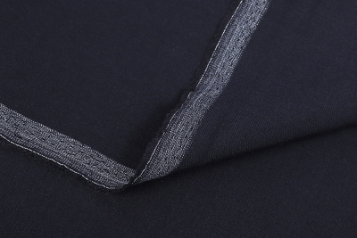Ткань костюмная 2042 Чернильно-синий - изображение