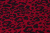 Шелк-атлас набивной 024-50 90гр/м.кв.Животный принт Бордовый/черный