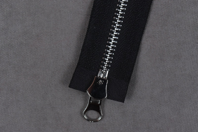 Молния разъёмная Т5 100см  металл 2 бегунка Черный/Никель - изображение