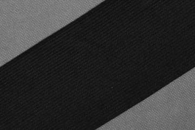 Тесьма эластичная 60мм Стандарт Черный - изображение