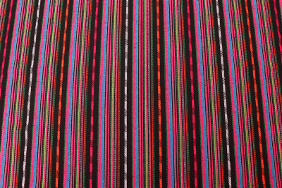 Гобелен 150 облегченный Розовые,оранжевые,голубые,салатовые полоски - изображение