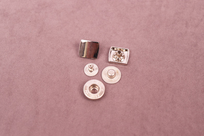 Кнопки пробивные 13*15мм декоративная Никель - изображение