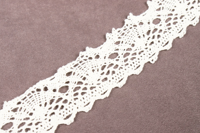 Кружево Мережка 35мм Св.бежевый - изображение