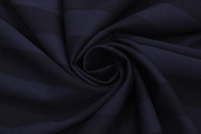 Ткань костюмная TIANA  полоска Т.синий - изображение