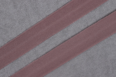 Трикотажная бейка  15мм матовый  Кофейно-розовый - изображение