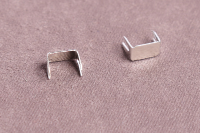 Ограничитель нижний Т8 для метал.молнии Никель - изображение