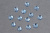 Стразы пришивные 12мм пластик круглые Голубой
