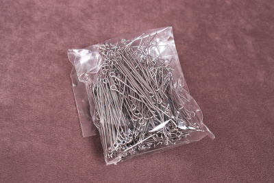 Булавка цельнометаллическая 43мм Никель - изображение