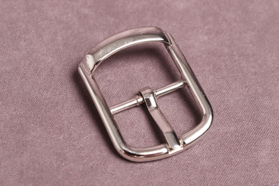 Пряжка металлическая 30*40мм с язычком Никель - изображение