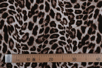 Штапель набивной 11979 Звериный принт - изображение