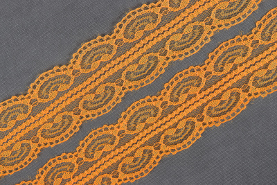 Кружево 45мм капроновое Оранжевый - изображение