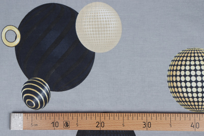 Бязь набивная 220 Ив 120 г/м.кв Вселенная - изображение