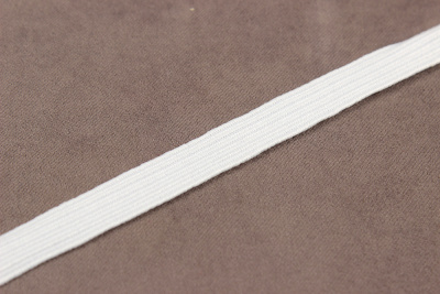 Тесьма эластичная 10мм Белый - изображение