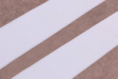Тесьма эластичная с нейлоном 40мм Белый - изображение