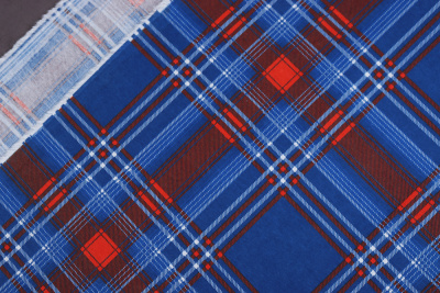 Фланель клетка Красный/синий - изображение