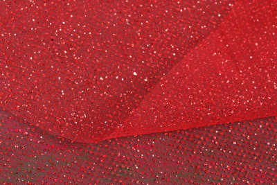 Фатин  Глиттер 101-Н SIM BASKI Красный - изображение