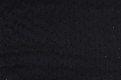 Шифон креш со стразами Черный - изображение