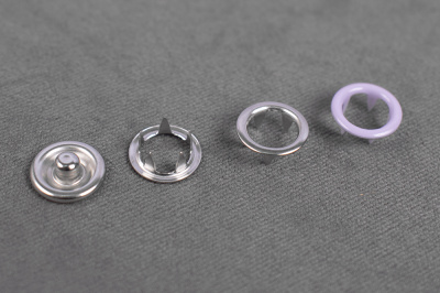 Кнопки пробивные 9,5мм рубашечные/кольцо Фиолетовый - изображение