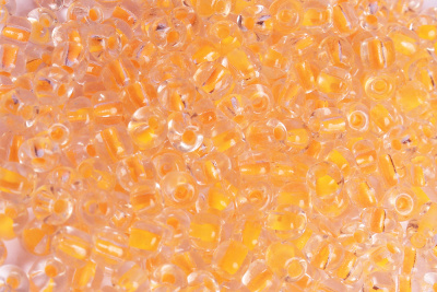 Бисер 6/0 прозрачный Оранжевый - изображение