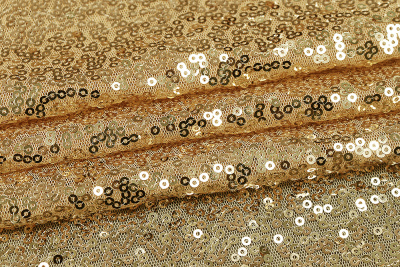 Пайетки на сетке Т.золото - изображение