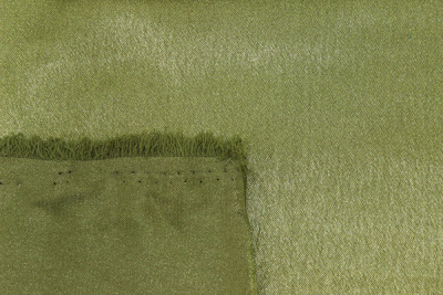 Креп-сатин однотонный Болотно-зеленый - изображение