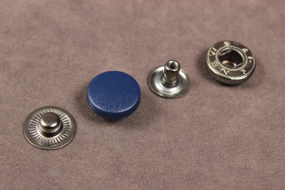 Кнопки пробивные 15мм Альфа Пластик Синий - изображение