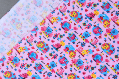 Фланель детская 90см Африка на розовом - изображение