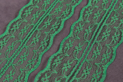 Кружево 45мм капроновое Зеленый - изображение