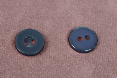 Пуговица 18мм 2х прок.CBL-584 Синий/Серый - изображение