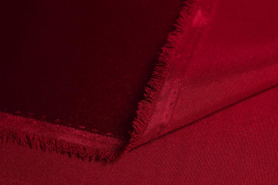 Атлас однотонный Йоко-йоко Брусничный - изображение